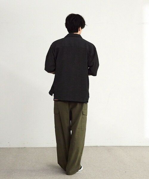 MEN'S BIGI / メンズビギ シャツ・ブラウス | シャーリングレギュラーカラー半袖シャツ | 詳細4