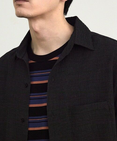 MEN'S BIGI / メンズビギ シャツ・ブラウス | シャーリングレギュラーカラー半袖シャツ | 詳細7