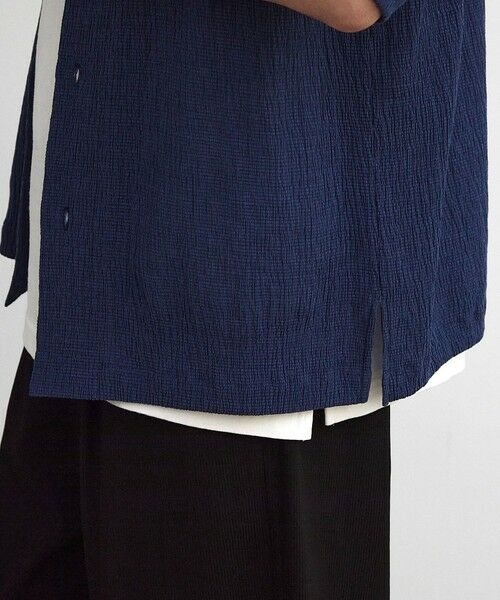 MEN'S BIGI / メンズビギ シャツ・ブラウス | シャーリングレギュラーカラー半袖シャツ | 詳細21