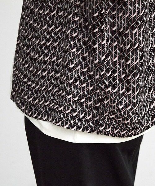 MEN'S BIGI / メンズビギ シャツ・ブラウス | ジオメトリック柄オープンカラー半袖シャツ | 詳細11