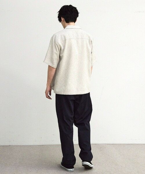 MEN'S BIGI / メンズビギ シャツ・ブラウス | サマーツイードオープンカラー半袖シャツ | 詳細5