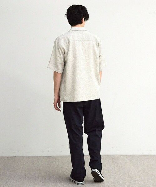 MEN'S BIGI / メンズビギ シャツ・ブラウス | サマーツイードオープンカラー半袖シャツ | 詳細6