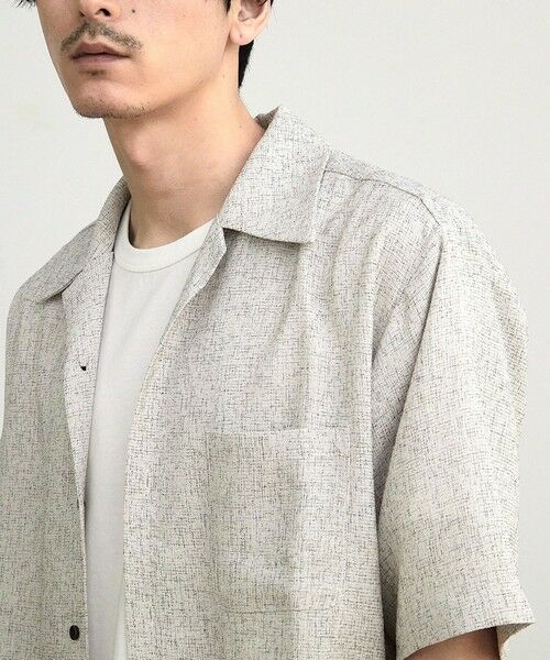 MEN'S BIGI / メンズビギ シャツ・ブラウス | サマーツイードオープンカラー半袖シャツ | 詳細9