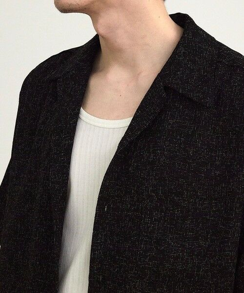 MEN'S BIGI / メンズビギ シャツ・ブラウス | サマーツイードオープンカラー半袖シャツ | 詳細22