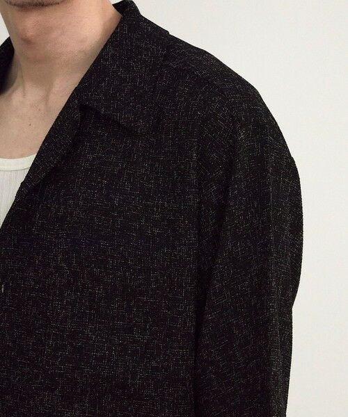 MEN'S BIGI / メンズビギ シャツ・ブラウス | サマーツイードオープンカラー半袖シャツ | 詳細23
