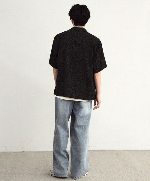 MEN'S BIGI / メンズビギ シャツ・ブラウス | サマーツイードオープンカラー半袖シャツ | 詳細19