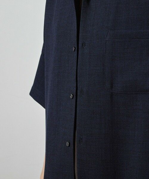 MEN'S BIGI / メンズビギ シャツ・ブラウス | ワッフルカチオンオープンカラー半袖シャツ | 詳細10