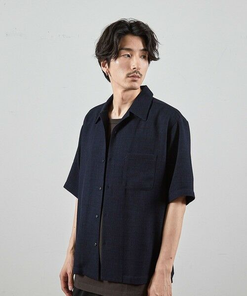 MEN'S BIGI / メンズビギ シャツ・ブラウス | ワッフルカチオンオープンカラー半袖シャツ | 詳細6