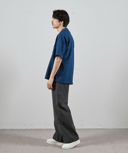 MEN'S BIGI / メンズビギ シャツ・ブラウス | ワッフルカチオンオープンカラー半袖シャツ | 詳細15