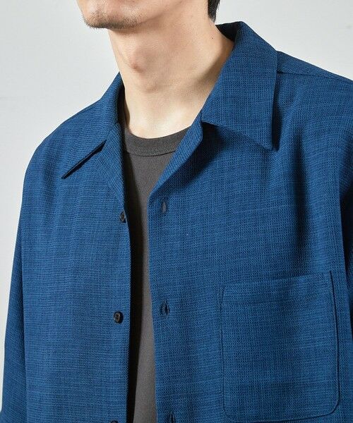 MEN'S BIGI / メンズビギ シャツ・ブラウス | ワッフルカチオンオープンカラー半袖シャツ | 詳細19