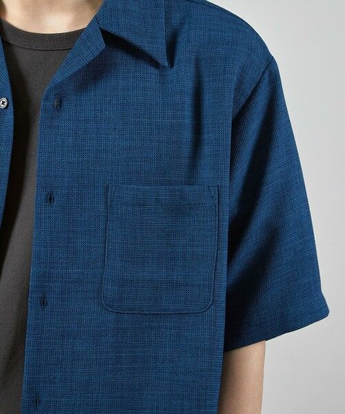 MEN'S BIGI / メンズビギ シャツ・ブラウス | ワッフルカチオンオープンカラー半袖シャツ | 詳細20