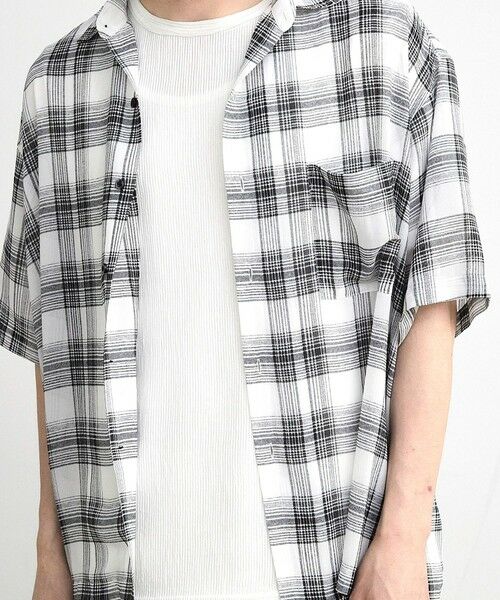 MEN'S BIGI / メンズビギ シャツ・ブラウス | チェックシアールーズ半袖シャツ | 詳細7
