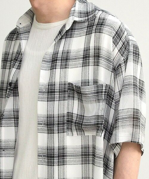 MEN'S BIGI / メンズビギ シャツ・ブラウス | チェックシアールーズ半袖シャツ | 詳細8