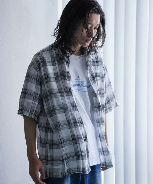 MEN'S BIGI / メンズビギ シャツ・ブラウス | チェックシアールーズ半袖シャツ | 詳細6