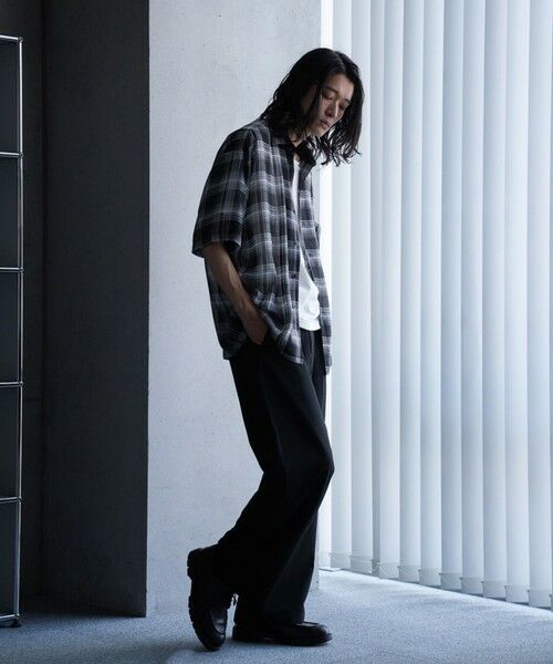 MEN'S BIGI / メンズビギ シャツ・ブラウス | チェックシアールーズ半袖シャツ | 詳細16