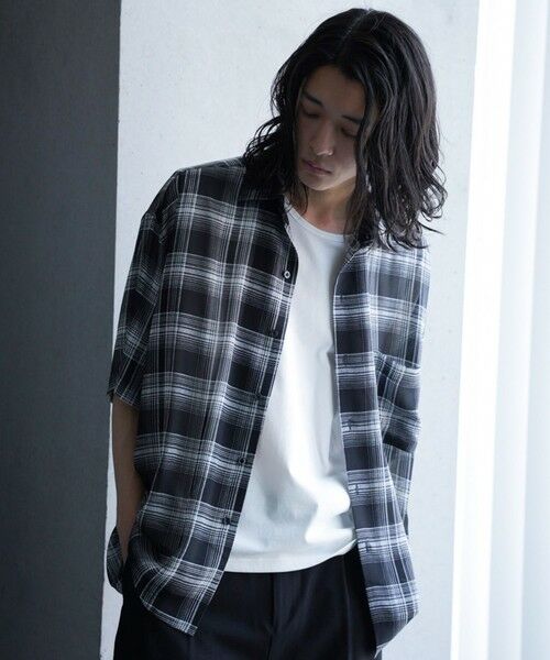 MEN'S BIGI / メンズビギ シャツ・ブラウス | チェックシアールーズ半袖シャツ | 詳細17