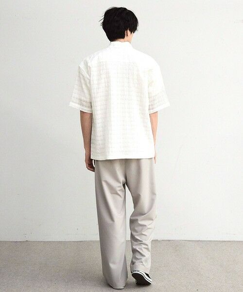 MEN'S BIGI / メンズビギ シャツ・ブラウス | ドビーチェックシアールーズ半袖シャツ | 詳細5
