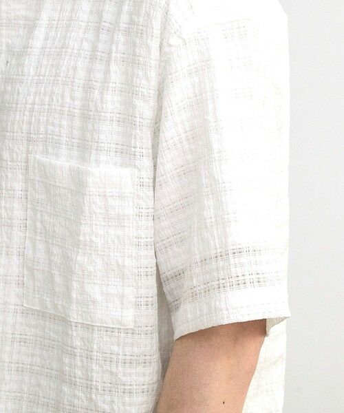 MEN'S BIGI / メンズビギ シャツ・ブラウス | ドビーチェックシアールーズ半袖シャツ | 詳細9