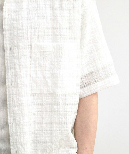 MEN'S BIGI / メンズビギ シャツ・ブラウス | ドビーチェックシアールーズ半袖シャツ | 詳細10