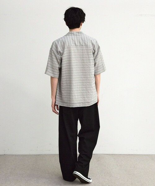 MEN'S BIGI / メンズビギ シャツ・ブラウス | ドビーチェックシアールーズ半袖シャツ | 詳細16