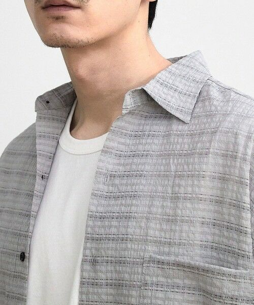 MEN'S BIGI / メンズビギ シャツ・ブラウス | ドビーチェックシアールーズ半袖シャツ | 詳細19