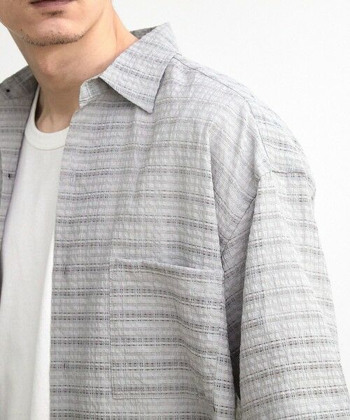 MEN'S BIGI / メンズビギ シャツ・ブラウス | ドビーチェックシアールーズ半袖シャツ | 詳細20