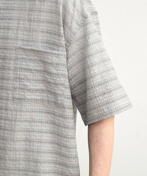 MEN'S BIGI / メンズビギ シャツ・ブラウス | ドビーチェックシアールーズ半袖シャツ | 詳細21
