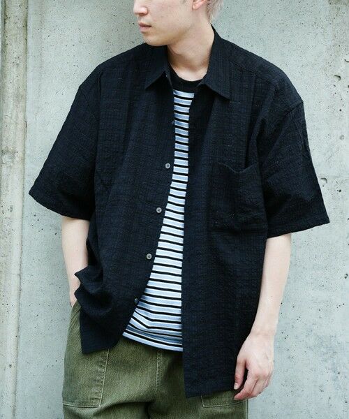 MEN'S BIGI / メンズビギ シャツ・ブラウス | ドビーチェックシアールーズ半袖シャツ | 詳細22
