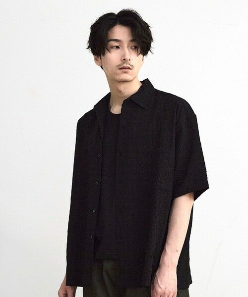 MEN'S BIGI / メンズビギ シャツ・ブラウス | ドビーチェックシアールーズ半袖シャツ | 詳細29