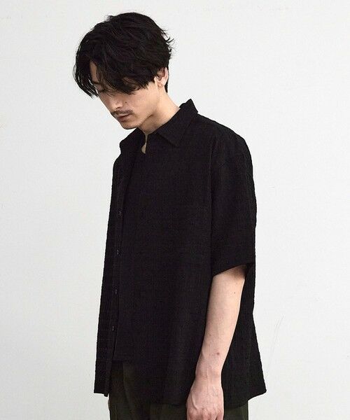 MEN'S BIGI / メンズビギ シャツ・ブラウス | ドビーチェックシアールーズ半袖シャツ | 詳細30