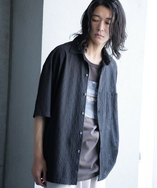 MEN'S BIGI / メンズビギ シャツ・ブラウス | レースシアールーズ半袖シャツ | 詳細10