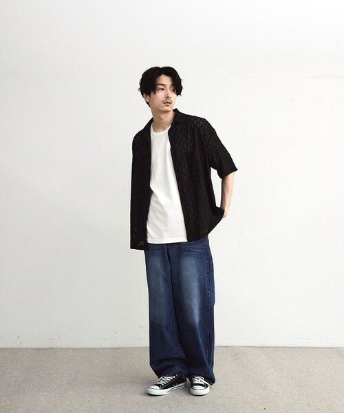 MEN'S BIGI / メンズビギ シャツ・ブラウス | レースシアールーズ半袖シャツ | 詳細2