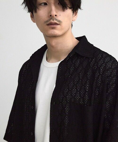 MEN'S BIGI / メンズビギ シャツ・ブラウス | レースシアールーズ半袖シャツ | 詳細3