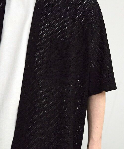 MEN'S BIGI / メンズビギ シャツ・ブラウス | レースシアールーズ半袖シャツ | 詳細4