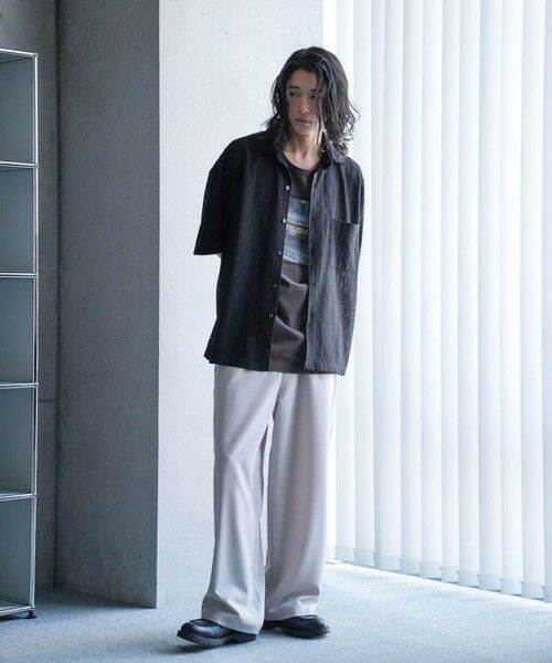 MEN'S BIGI / メンズビギ シャツ・ブラウス | レースシアールーズ半袖シャツ | 詳細8