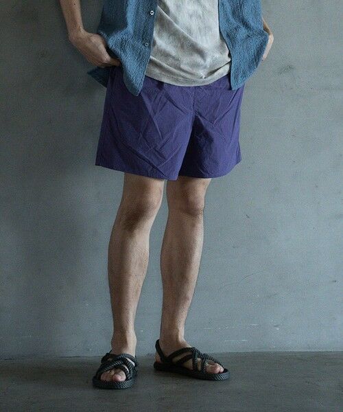MEN'S BIGI / メンズビギ その他パンツ | 【JUST PLAY】バーサタイル撥水ナイロンショーツ（パープル）