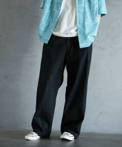 MEN'S BIGI / メンズビギ その他パンツ | 8.5ozデニムツータックワイドスラックス