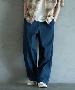 MEN'S BIGI / メンズビギ その他パンツ | 8.5ozデニムツータックワイドスラックス