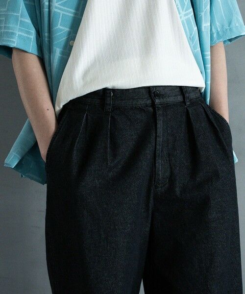 MEN'S BIGI / メンズビギ その他パンツ | 8.5ozデニムツータックワイドスラックス | 詳細14