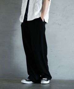 MEN'S BIGI / メンズビギ その他パンツ | リネン混ツータックワイドスラックス