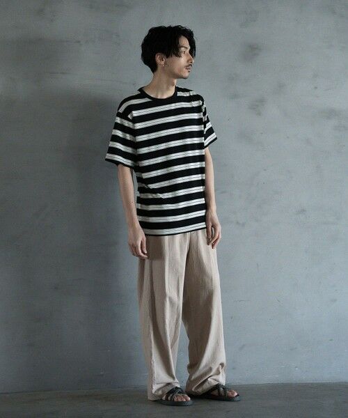 MEN'S BIGI / メンズビギ その他パンツ | リネン混ツータックワイドスラックス | 詳細2