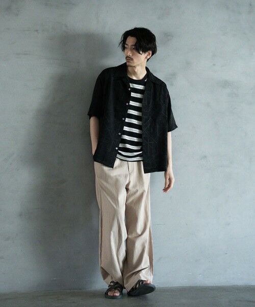 MEN'S BIGI / メンズビギ その他パンツ | リネン混ツータックワイドスラックス | 詳細4