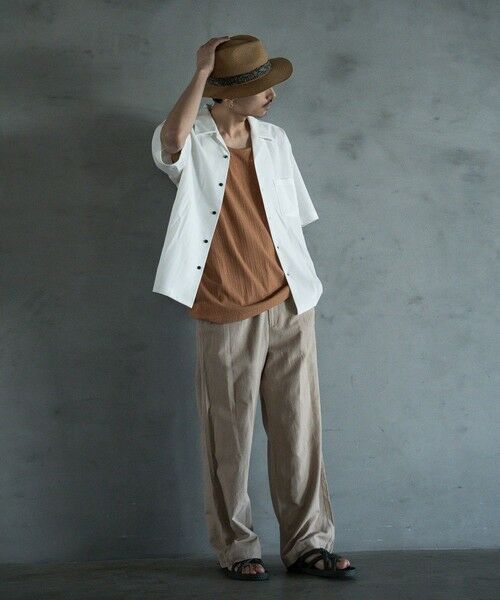 MEN'S BIGI / メンズビギ その他パンツ | リネン混ツータックワイドスラックス | 詳細9