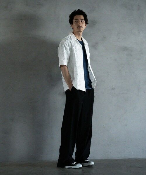 MEN'S BIGI / メンズビギ その他パンツ | リネン混ツータックワイドスラックス | 詳細18