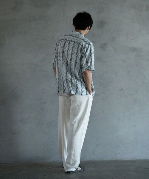 MEN'S BIGI / メンズビギ その他パンツ | リネン混ワンタックワイドテーパードパンツ | 詳細11