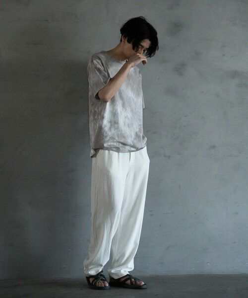 MEN'S BIGI / メンズビギ その他パンツ | リネン混ワンタックワイドテーパードパンツ | 詳細14