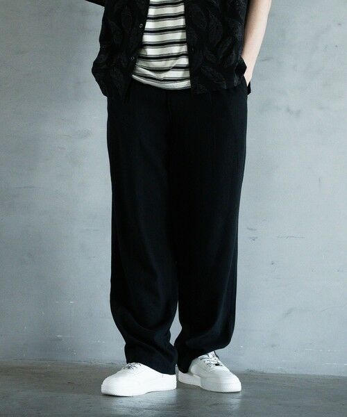 MEN'S BIGI / メンズビギ その他パンツ | リネン混ワンタックワイドテーパードパンツ | 詳細22