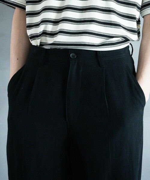 MEN'S BIGI / メンズビギ その他パンツ | リネン混ワンタックワイドテーパードパンツ | 詳細25