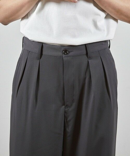 MEN'S BIGI / メンズビギ その他パンツ | ポリエステルストレッチツータックワイドスラックス | 詳細5