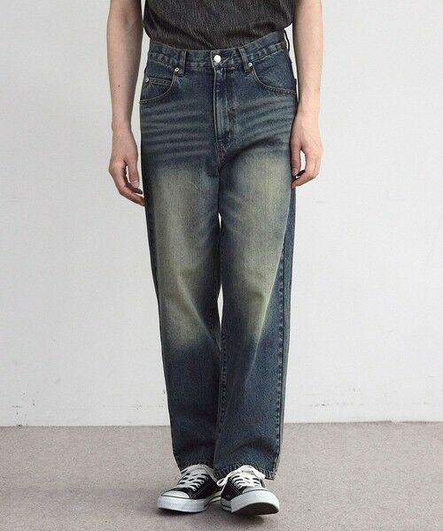 MEN'S BIGI / メンズビギ デニムパンツ | 11.5oz　5ポケットルーズストレートパンツ | 詳細1